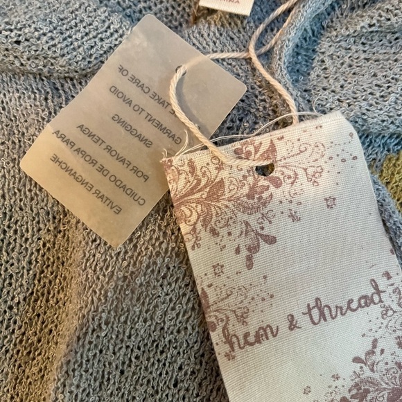 NEW hem & Thread boutique brand multicolor star sweater hoodie - Picture 5 of 6